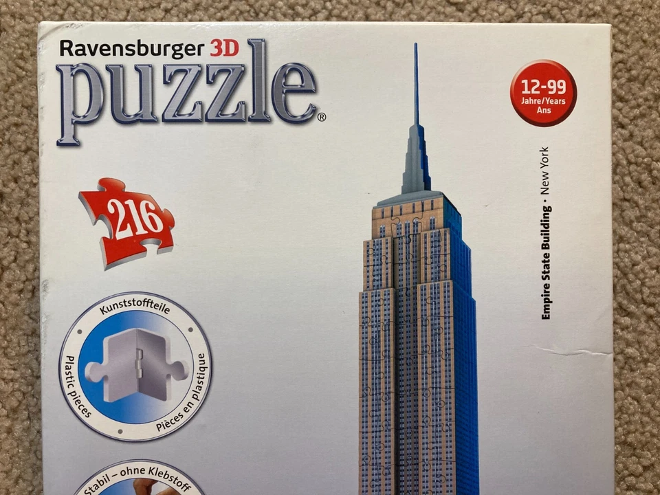 Rompecabezas Ravensburger Empire State Building Edition 3D 216 piezas completo 12 553 1 Foto 2 de 4