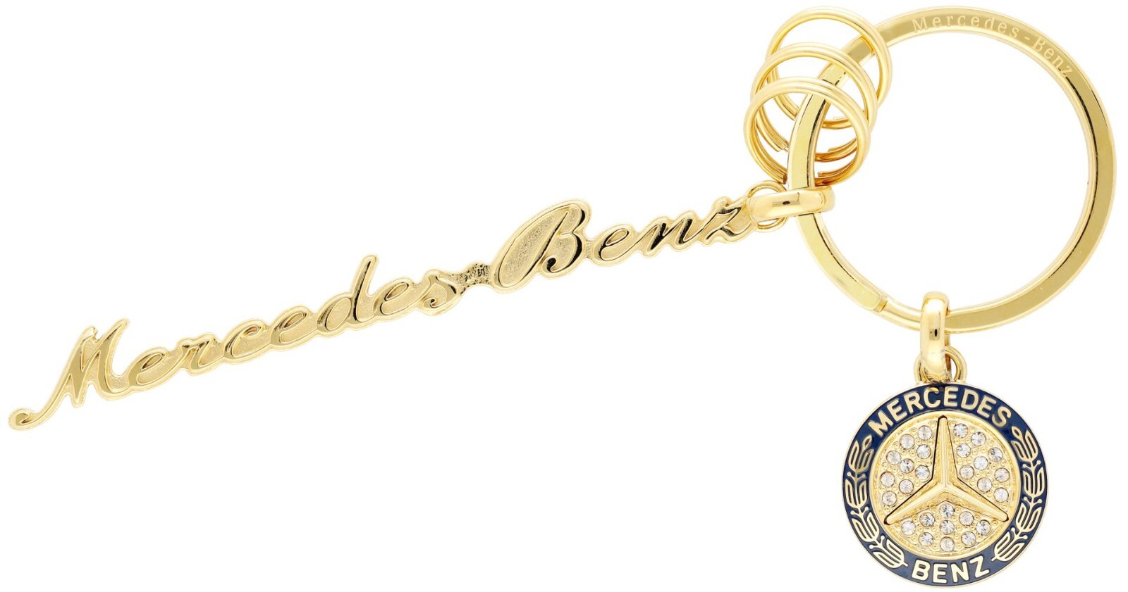 Mercedes-Benz Original Keychain Classic Gold New OVP