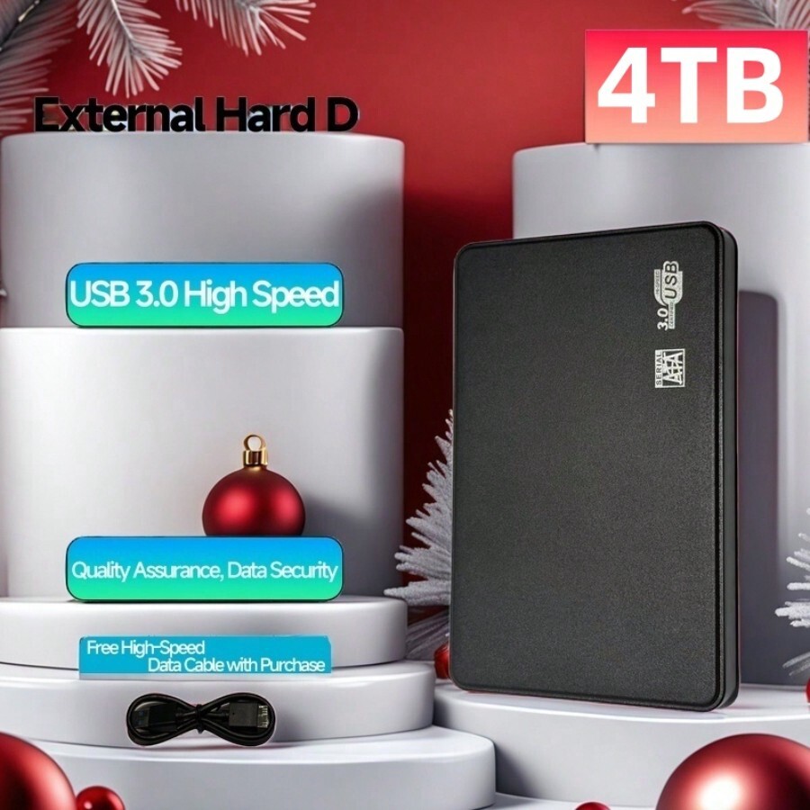 4TB High Speed Portable Portable Hard Drive, High Capacity High Speed Portable H
