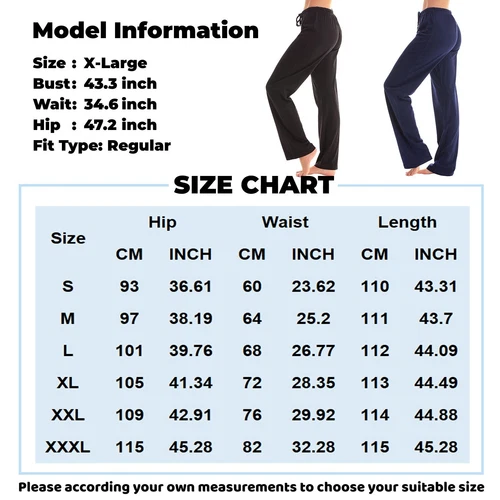 Women's Soft Jogger Sweatpants Elastic Waist Loose Casual Wide Leg Pants Trouser - Picture 3 of 25