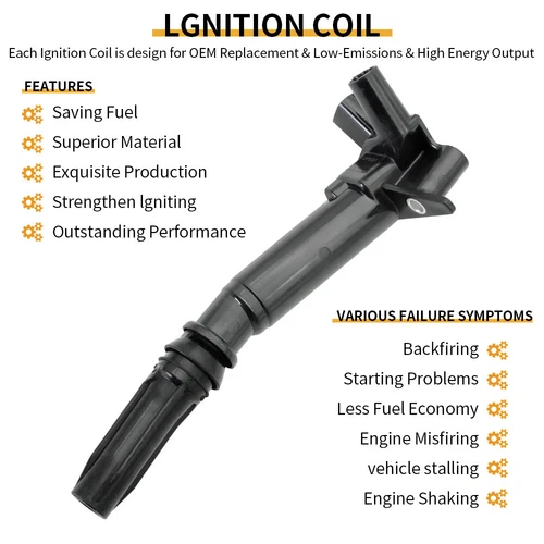 8PC Ignition Coil Spark Plug For 2010-17 Ford F150 F250 F-350 6.2L UF631 UF639* - Picture 3 of 9