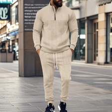 Mens Sweatsuits 2 Piece Sport Tracksuit Jogger Sweat Suits Jogging Outfits