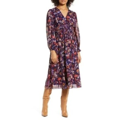 julia jordan floral midi dress julia jordan Women's Square Neck Floral Midi Dress