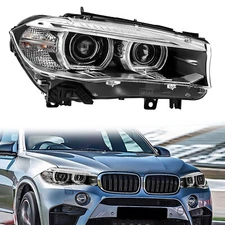 Headlight For 2014-2018 BMW F15 F16 X5 X6 Xenon HID W/AFS Passenger Right Side