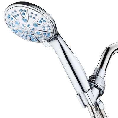 Microban Antimicrobial/Anti-Clog High-Pressure 6-Setting Hand Shower
