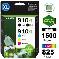GATAPO® 5PK 910XL Ink Cartridges for HP OfficeJet Pro 8015 8010 8020 8028 8025