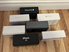 Apple iPhone 3G, 3GS, 4, 4S, 5, 5S Black White Lot with Original Boxes