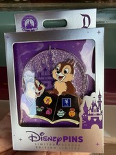 2026 DISNEYLAND HIDDEN DISNEY PIN TRADING CHIP DALE MINI JUMBO LR