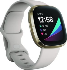 Fitbit Sense gold/weiß Smartwatch Fitness Tr...