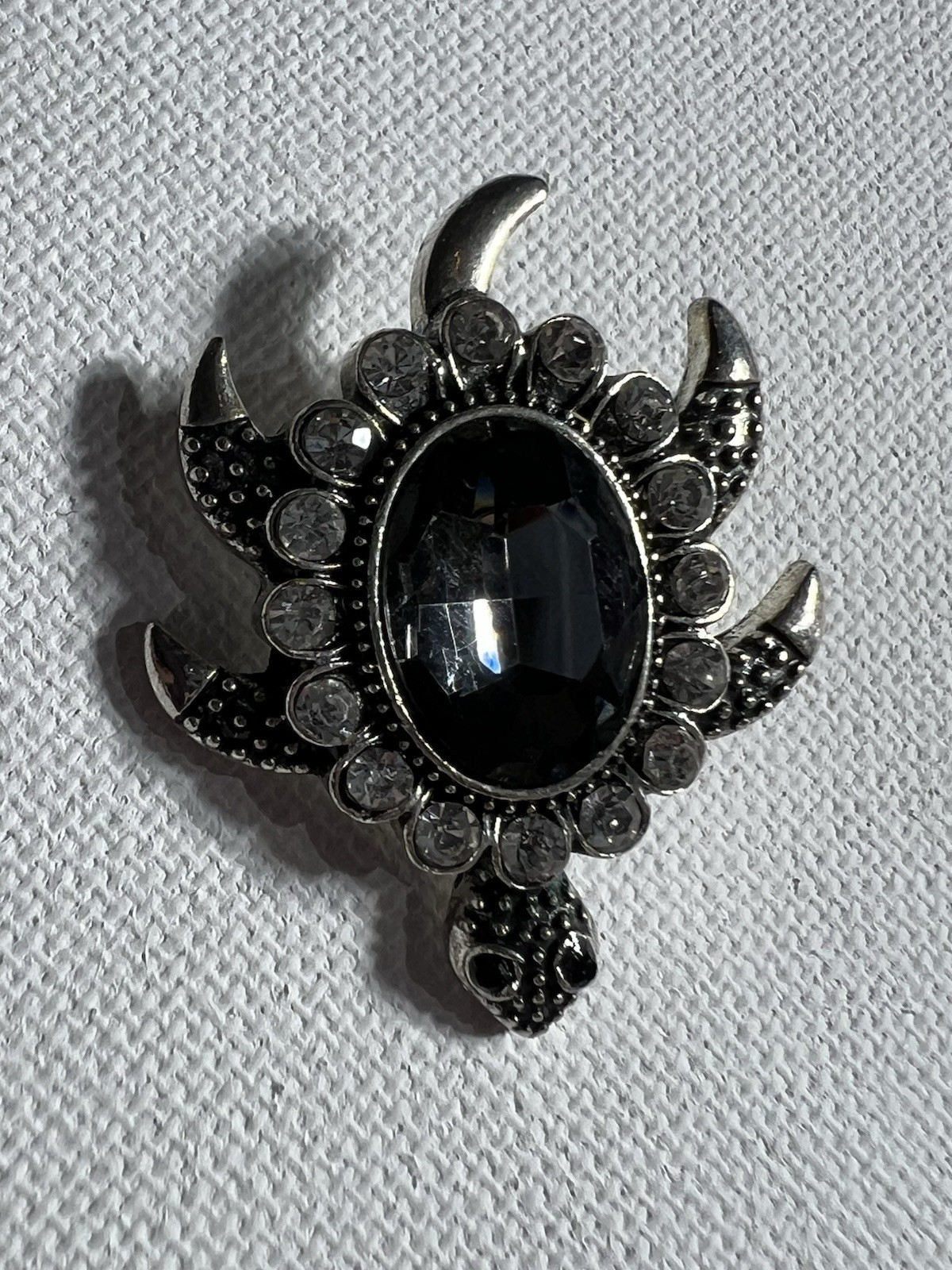 Snap Button Charm TURTLE Rhinestone Snaps Jewelry… - image 4