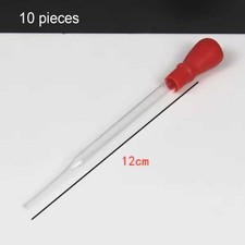 10 Pieces 120mm Transfer Pipettes Glass Dropper w/ Rubber Head Lab Supply