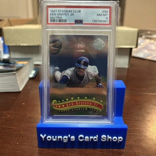 1997 Topps Stadium Club - Ken Griffey Jr #50 Matrix PSA 8