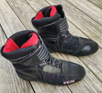 TCX X-Cube Air Street Motorcycle Boots Black Size EU 45, US 11 Waterproof