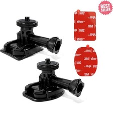 2Pack Flexible Adhesive Mount Kit Helmet Camera Mount for insta360 X3 X4 GO One