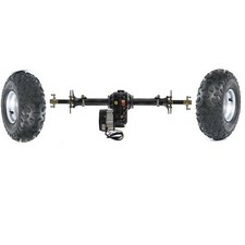 34" Rear Axle Kit 48V 1000W Differential Motor 6" Wheels Golf Go kart Cart Trike