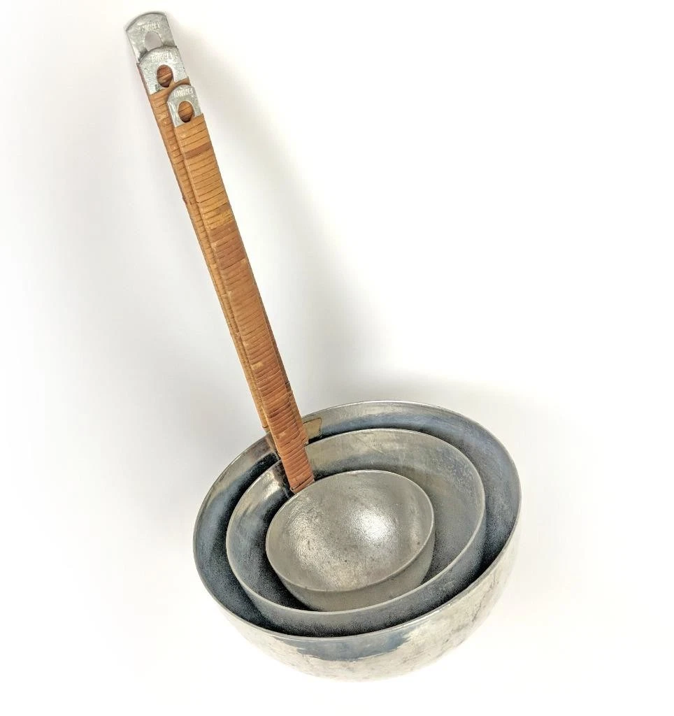 BIG Antique Set 3 French Bakery Candy-Making Bamboo S/P Cauldron Melting Spoons
