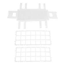 Plastic Test Tube Rack for 30mm Tube, 21 Well, White,Detachable (21 Hole) H4O6