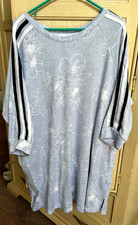Simply Vera Wang 3/4 Sleeve Nightgown Nightshirt Women's Plus Size XXL (2X) Blue