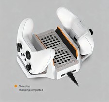 Fit for Xbox Series S Cooling Stand - Wireless Charger ,Controller Battery Pack