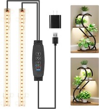 2 Head USB Small LED Grow Light Strip For Indoor Plants Flowers Full Spectrum