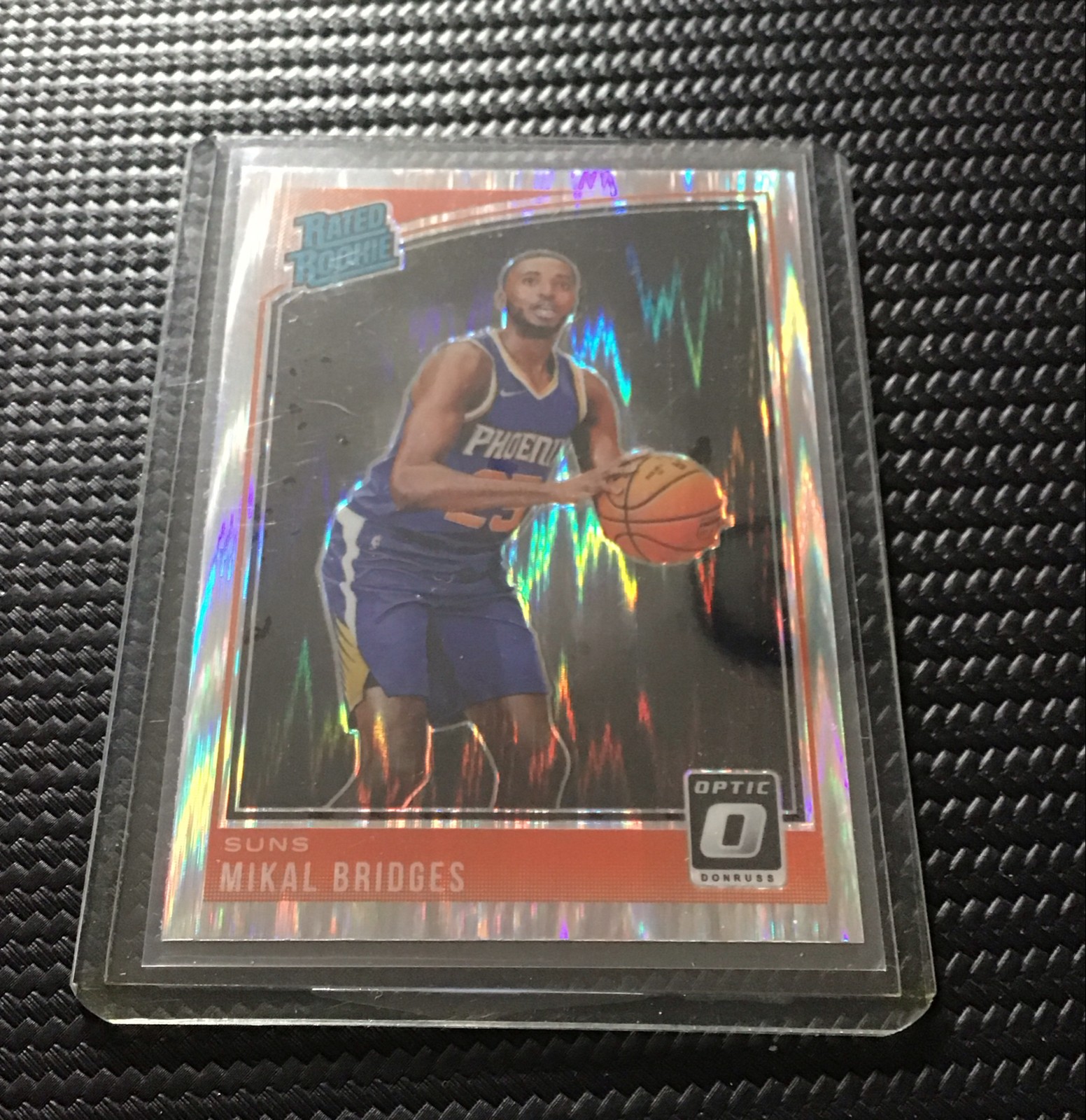 2018-19 Panini Donruss Optic - Rated Rookie Mikal Bridges #200 Shock Prizm (RC)