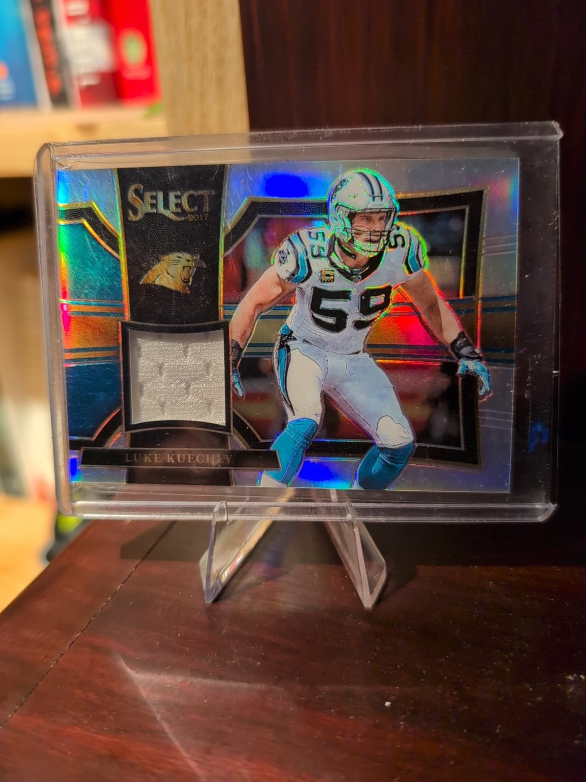 2017 Panini Select Luke Kuechly #53 Silver Prizm Relic Jersey /199