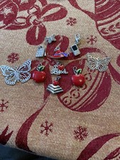 RED HAT SOCIETY & Teacher & Butterfly Charm BUNDLE  For Charm Bracelet Lot Of 10