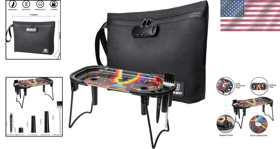 Bolsa de almacenamiento duradera a prueba de olores + cerradura de combinación Foto 2 de 4