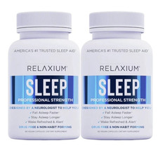 Packs 2 Relaxium Sleep Natural Dietary Supplement for Better Sleep 120 Capsules