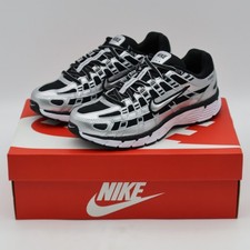 BV1021-013 Nike P-6000 Metallic Silver Black White Metallic Silver Women's 