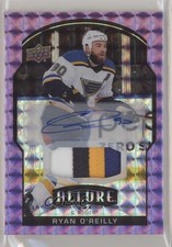 2020-21 Upper Deck Allure Purple Diamond 4/10 Ryan O'Reilly #37 Patch Auto 2d8