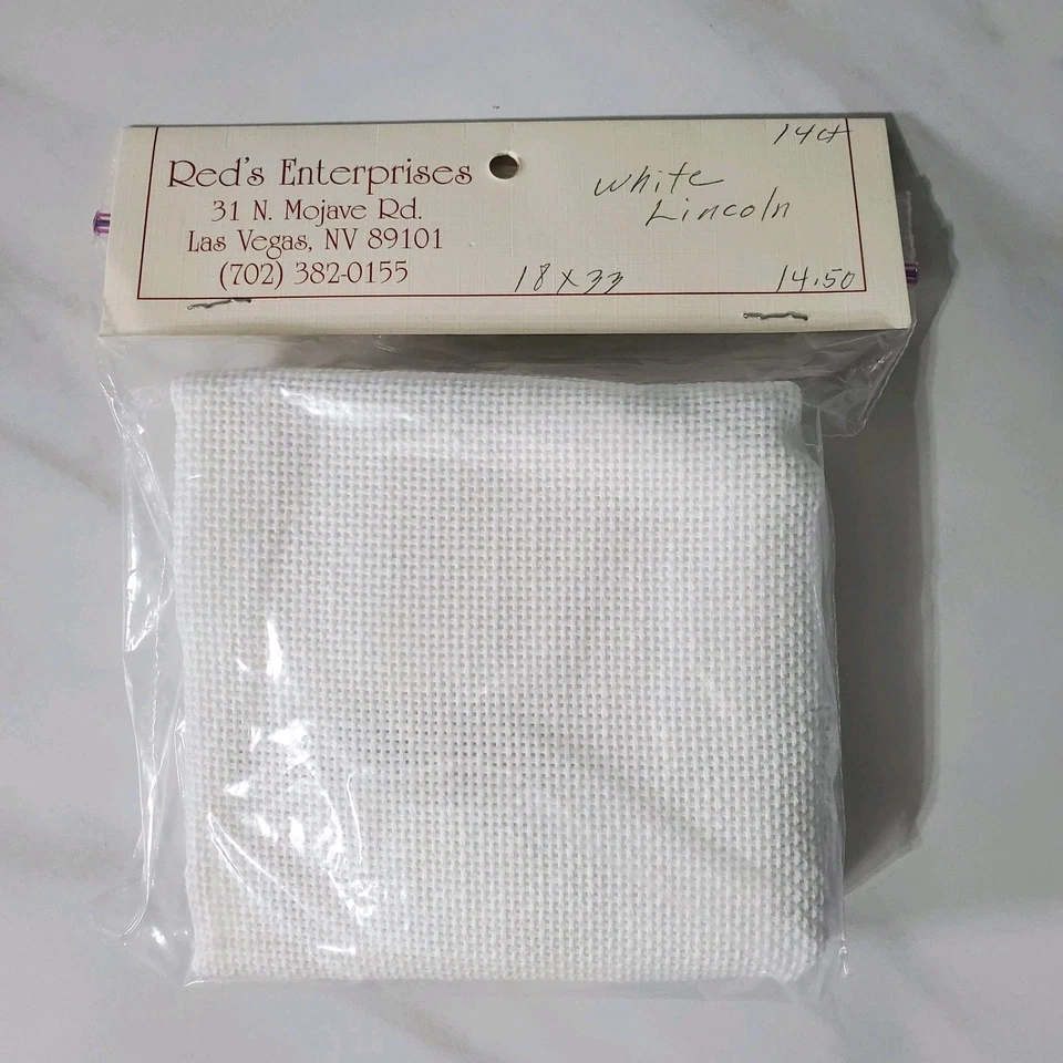 Lincoln Aida 14 Cross Stitch Fabric Pastel Color Lot of 5 - Image 4 of 4