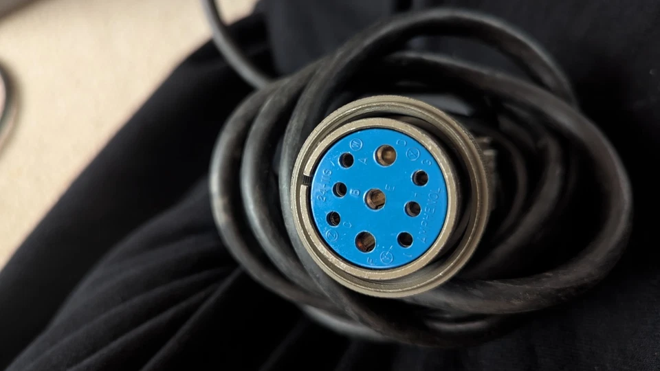 Cable de extensión de alimentación militar difícil de encontrar, Amphenol 28-11S, 9 pines Foto 4 de 4