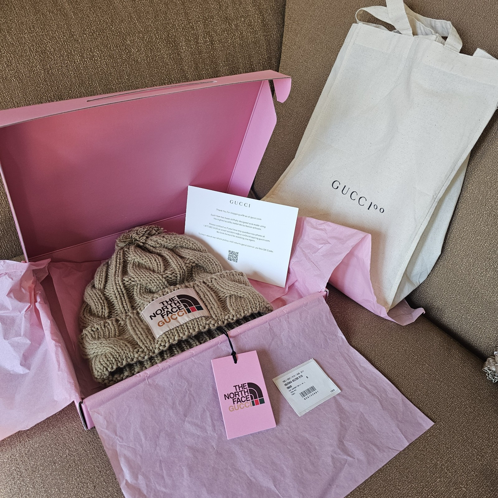 Authentic NWT Gucci x The North Face Wool Beanie/ Unisex/ Sz S image 6