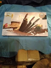 Five Cows 6pcs Kitchen Knife Set Damascus Pattern