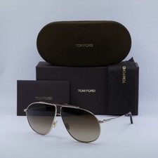TOM FORD FT0825 28F Gold/Brown Gradient 62-9-140 Sunglasses New Authentic