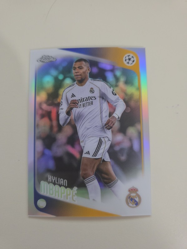 2025-26 Topps Chrome UCC UEFA Kylian Mbappé Refractor #112