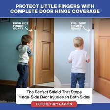 Fingersafe Door Finger Pinch Guard Hinge Protector Baby Proofing Child Safe uPVC