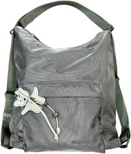 NAJ-OLEARI Borsa Zaino Donna in Poliuretano, 40x32x14 cm, Grigio