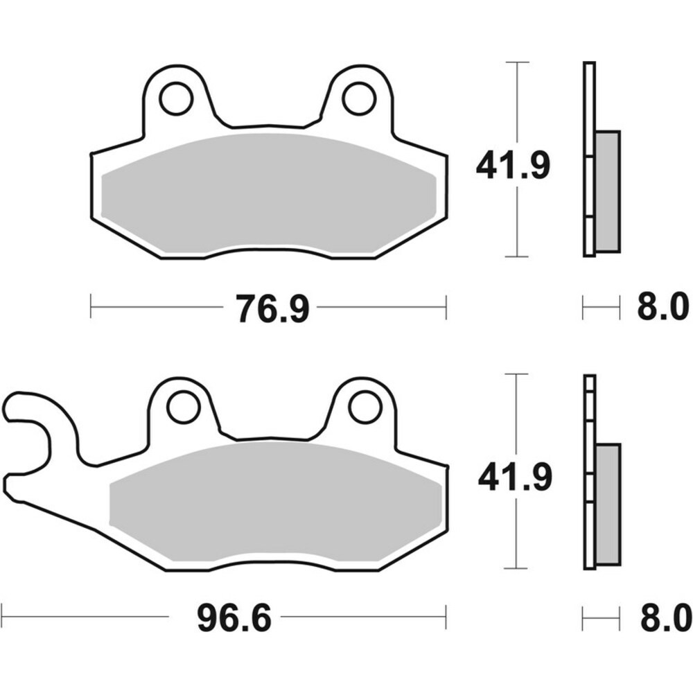 Free Shipping Brembo Road Sintered Brake Pads VM104890201