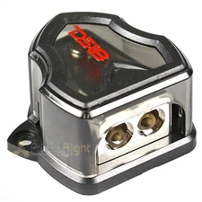 DS18 0 Gauge to 4 gauge Outputs Set Screw Ground Distribution Block AWG DB1024