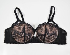 Adore Me 00093 Kimmy Push Up Balconette Black Lace Underwire Bra Sz 36A