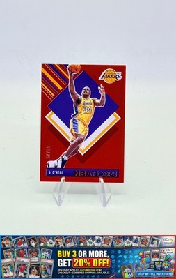 2024-25 Hoops Shaquille O'Neal #296 Red Los Angeles Lakers #/75 SP