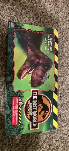Vintage 1996 Jurassic Park The Lost World 3D Milton Bradley Board Game