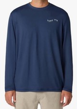 Hang Ten Men  s Long Sleeve Sun T-Shirt Blue L UV Protection UPF 50 Quick Dry