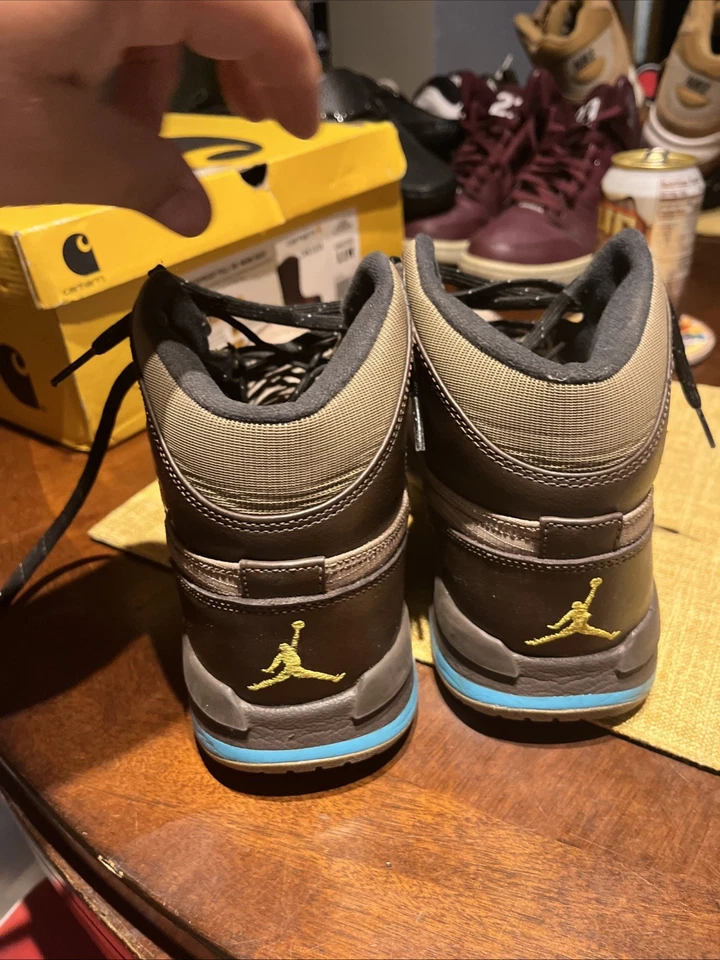 Raro Nike Air Jordan 1 Trek Caqui Maíz Barroco 616344-205 Talla 10 Bin90 Foto 4 de 4