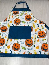 Mud Pie Kid's Halloween Jack O Lantern Pumpkin Carving Kitchen cooking apron NWT