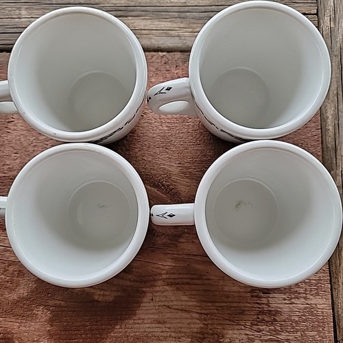 Set di 4 TAZZE vintage Mayer Dalton anni '40 castoro casca PA ristorante merce collezione HTF - Foto 11 di 14