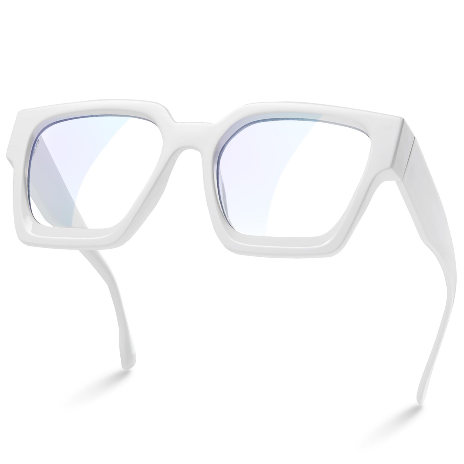 Oversized Blue Light Blocking Glasses for Women - 99% Protection Rectangle Fashion Frame