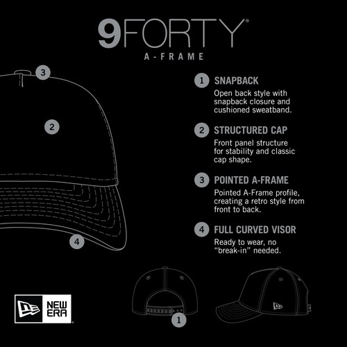 Men's New Era Beige New York Yankees Cotton Weave M-Crown A-Frame 9FORTY - Picture 6 of 6